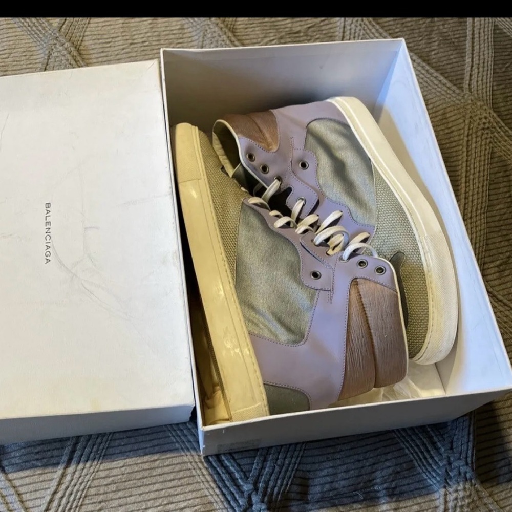 Men’s RARE Balenciaga HI Top Sneakers 44/11 With OG Box - Picture 6 of 8